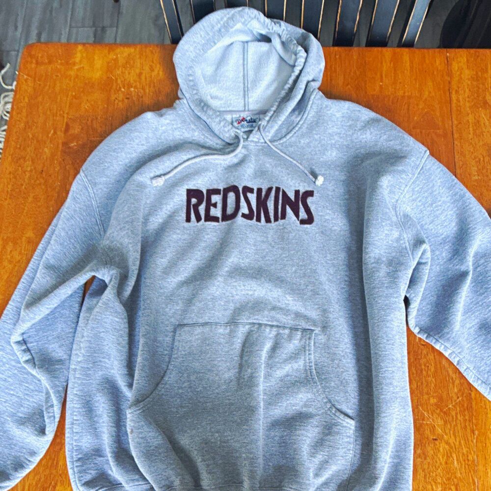 Vintage 90s Washington Redskins Majestic Hoodie Men’s 2XL Gray NFL Made Canada